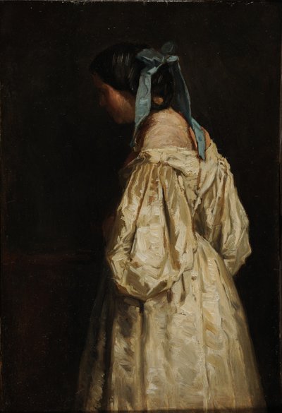 Mulher de branco de François Bonvin