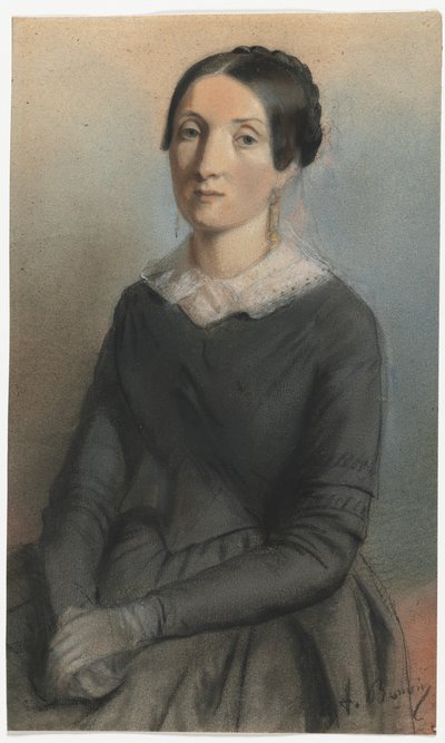 Retrato de uma mulher de François Bonvin