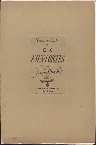 Primeira Suite de dez gravuras de François Bonvin