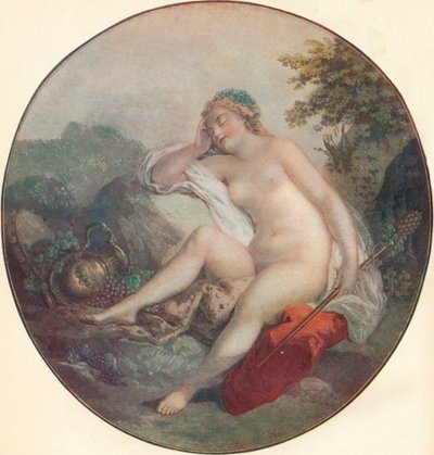 Um Bacchante, século XVIII de François Boucher