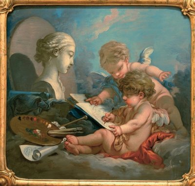 Alegoria da pintura de François Boucher