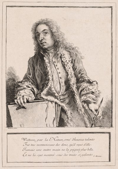 Antoine Watteau, c. 1727. de François Boucher