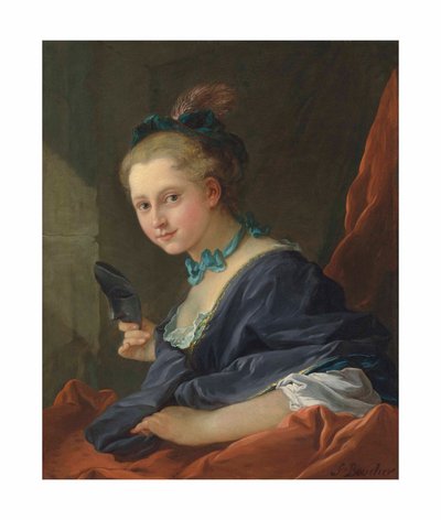 Boucher - A noite ou a dama que vai ao baile, 1734 de François Boucher