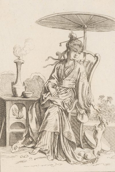Senhora Chinesa, 1738-45. de François Boucher