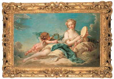 Clio, a musa da história e da música, 1758 de François Boucher