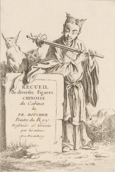 Coleção de Diversas Figuras Chinesas, 1738-45. de François Boucher