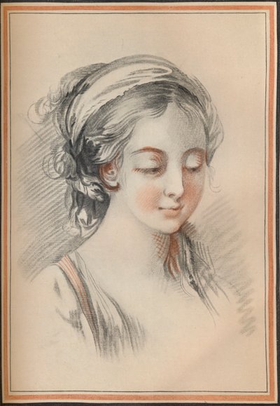 Cabeça de uma menina, c1746 de François Boucher