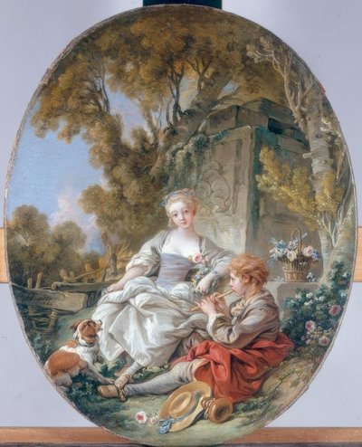 O jogador do flageolet de François Boucher