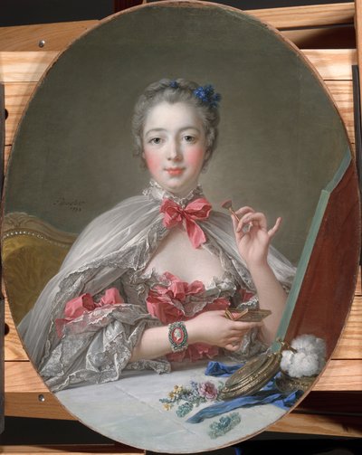 Madame de Pompadour no banheiro, c.1760 de François Boucher