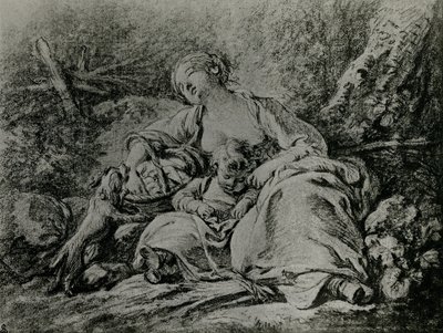 No caminho para o mercado de François Boucher