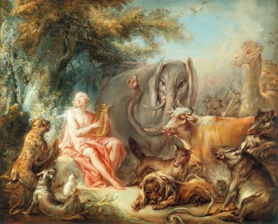 Orfeu encanta os animais de François Boucher