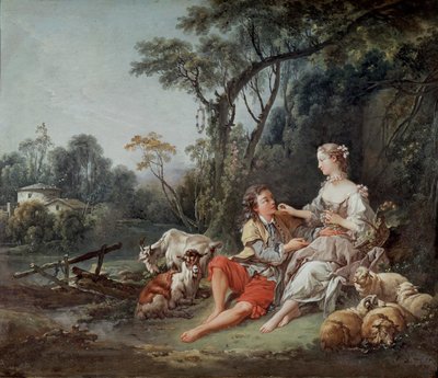Ele pensa em uvas, 1747 de François Boucher