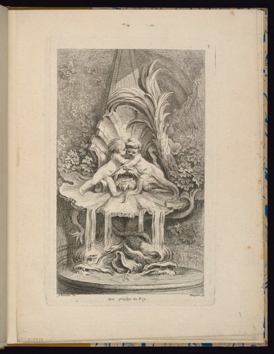 Placa 3, Receuil de Fontaines (Coleção de Fontes) de François Boucher
