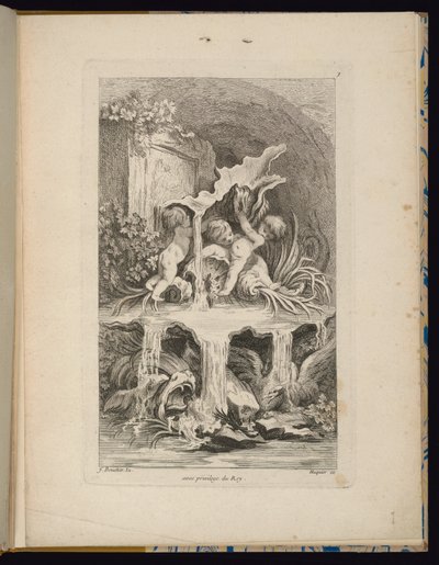 Placa 7, Receuil de Fontaines (Coleção de Fontes) de François Boucher
