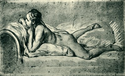 Nu feminino reclinado, 1751, 1943. de François Boucher