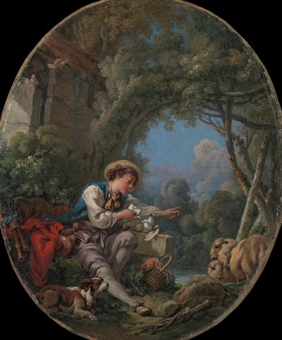 O Despacho do Mensageiro, 1765. de François Boucher
