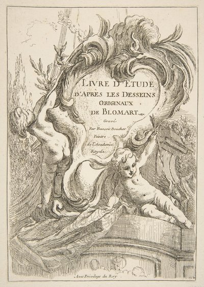 Página de título, 1753. de François Boucher