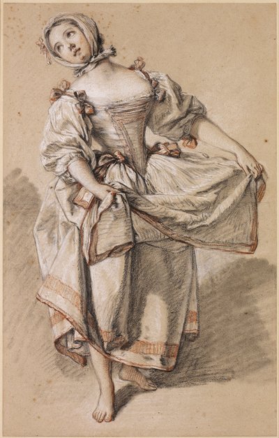Jovem country dançando de François Boucher