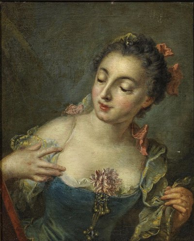 Jovem senhora à esquerda de François Boucher