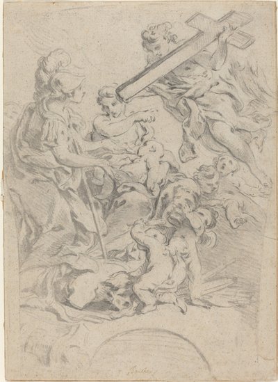 Fé e caridade de François Boucher after Giovanni Battista Gaulli