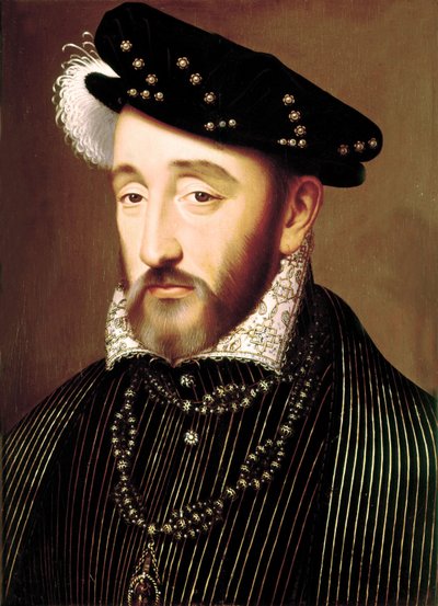 Óleo de Henri II no painel de François Clouet