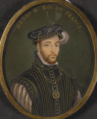 Retrato do rei Henrique II da França cópia de François Clouet