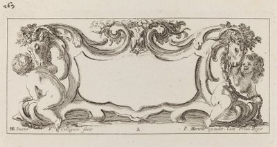 Cartela de François Collignon after Stefano Della Bella