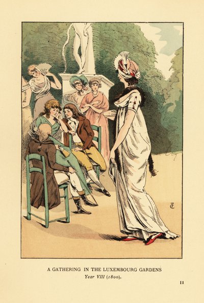 Um Encontro nos Jardins do Luxemburgo, Ano VIII de François Courboin