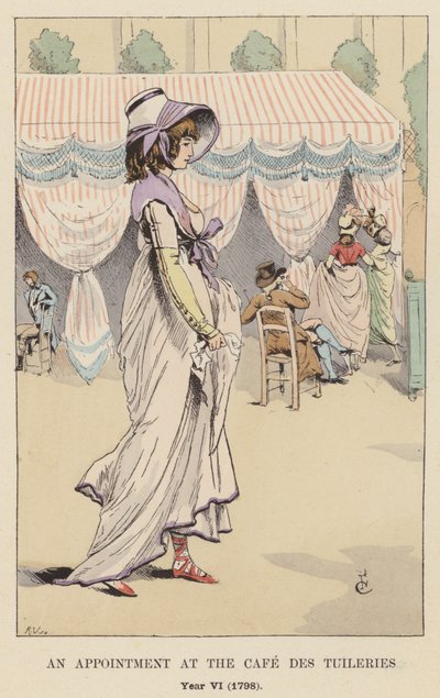 Uma nomeação no Café des Tuileries, Ano VI, 1798 de François Courboin