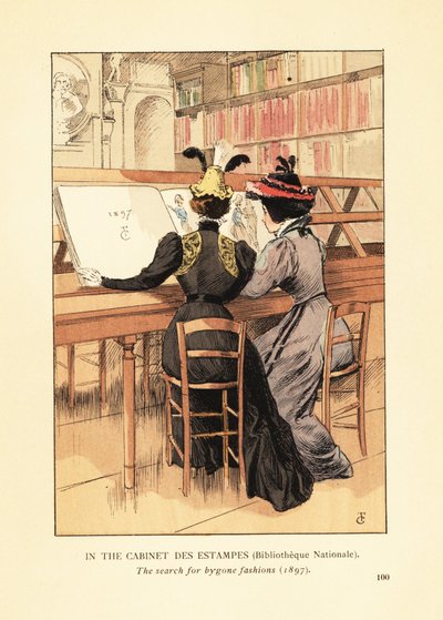 No Gabinete de Estampas, Biblioteca Nacional de François Courboin