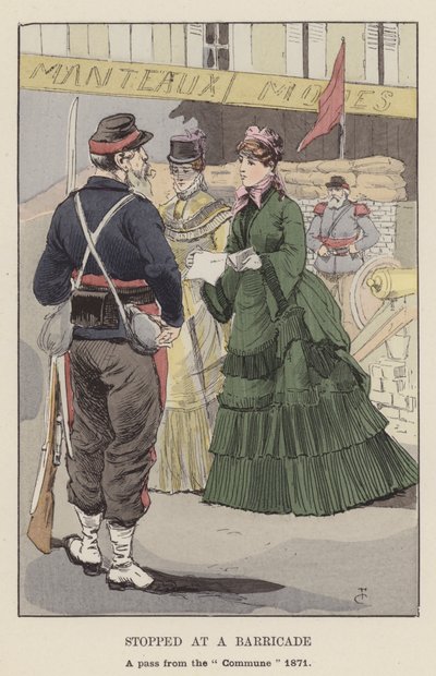 Parou em uma barricada, um passe da Comuna de 1871 de François Courboin