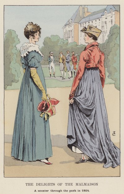 The Delights of the Malmaison, um passeio pelo parque em 1804 de François Courboin
