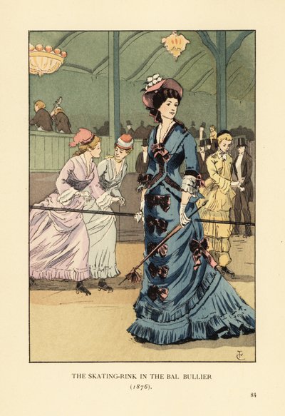 O ringue de patinagem no Bal Bullier em 1876 de François Courboin
