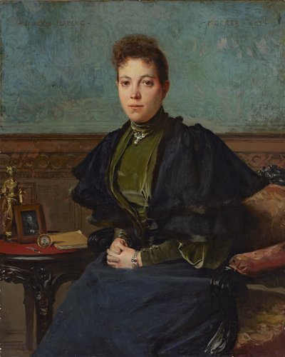 Retrato de Vera Kharitonenko de Francois Flameng
