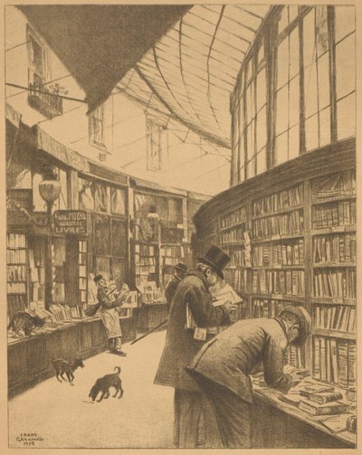 Livraria Moens na Galerie Bortier em Bruxelas de François Gailliard