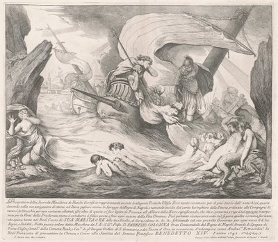 A Seconda Macchina para a Chinea de 1742: Ulisses e as sereias de François Hutin