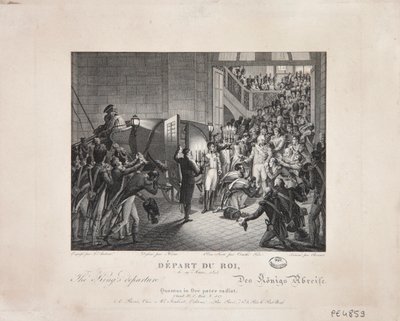 Partida do Rei, 19 de março de 1815, c.1820 de François Joseph Heim