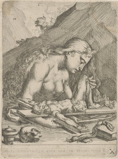 H. Maria Madalena como uma pecadora penitente de François Joseph Lonsing