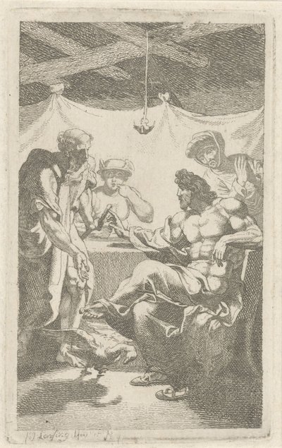 Júpiter e Mercúrio em Filemon e Baucis de François Joseph Lonsing