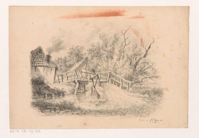 paisagem com ponte de François Joseph Pfeiffer (II)
