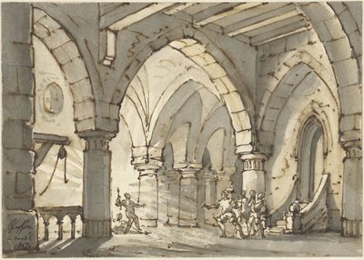 Cena da peça Don Luis de Vargas de François Joseph Pfeiffer (II)