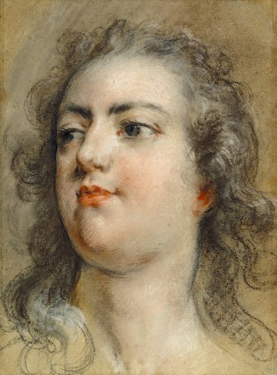 Cabeça do rei Luís XV de François Le Moyne