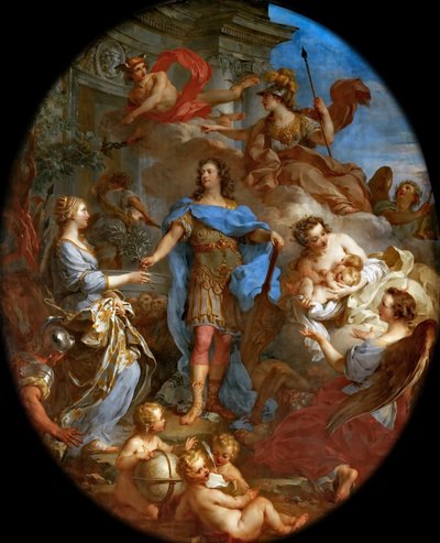 Luís XV Trazendo Paz para a Europa de François Le Moyne