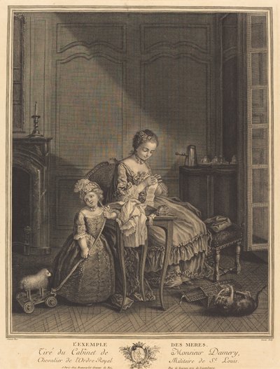 O exemplo das mães de François Lucas after Etienne Jeaurat