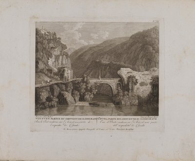 Vista de parte do Convento de S. Cosimato (nº III) de François Morel