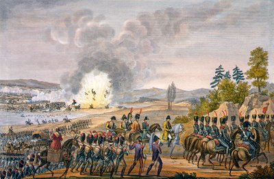 A retirada francesa após a Batalha de Leipzig, Alemanha, 19 de outubro de 1813 de François Pigeot