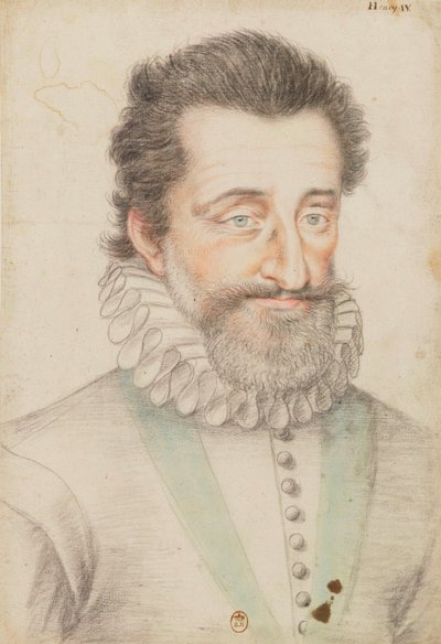 Retrato desenhado do rei Henrique IV de François Quesnel