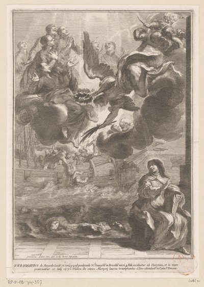 Visão de Santa Teresa mostrando o afogamento de Inácio de Azevedo de François Spierre