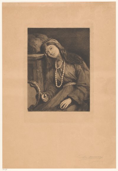 Músico de descanso com castanholas e pandeiro
Mignon (título original) de François de Meersman (signed by artist)