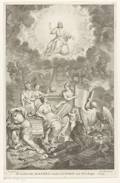 Alegoria do Antigo e do Novo Testamento A Aliança O. e N. ligada por H. Prideaux (título no objeto) Página de título para: Humphrey Prideaux, A Antiga e Nova Aliança aen ligados nas histórias dos judeus e dos povos fronteiriços de François van Bleyswijck